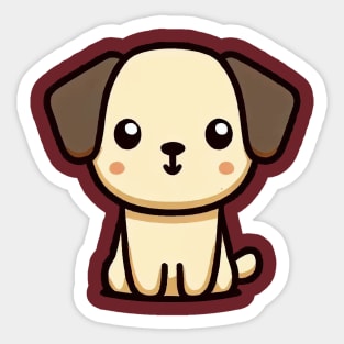 Cute dog kawaii Sticker